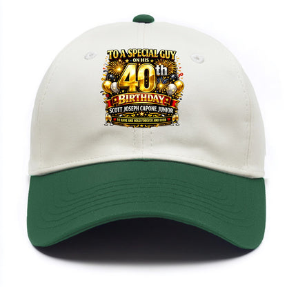Special 40th Birthday - Two Tone Cap