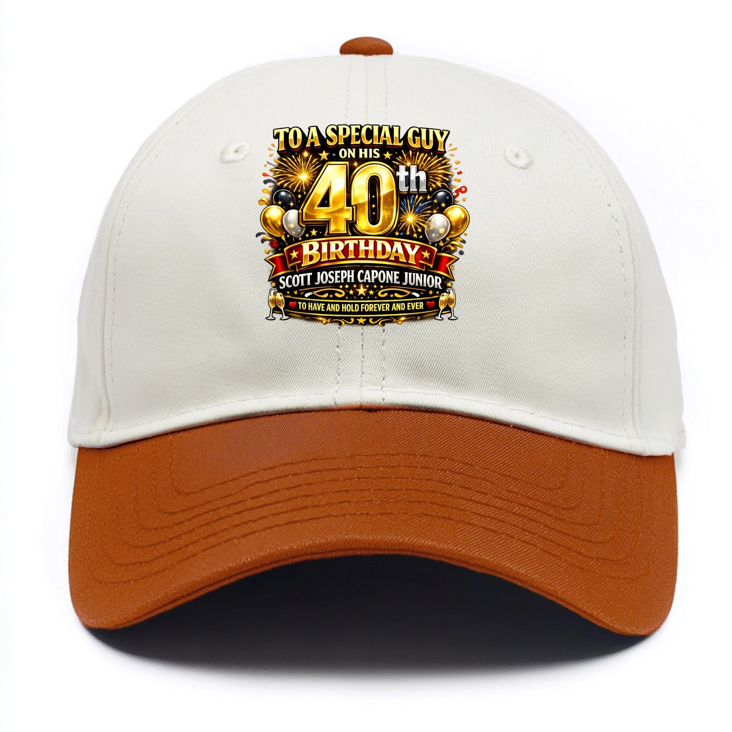 Special 40th Birthday - Two Tone Cap