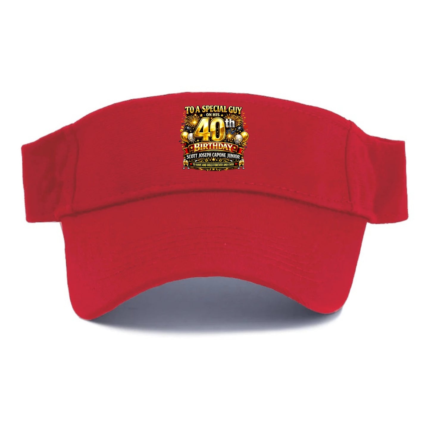 Special 40th Birthday - Visor