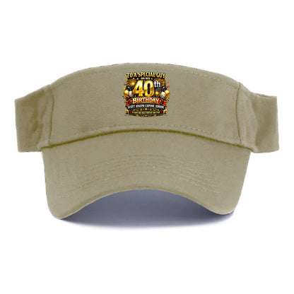 Special 40th Birthday - Visor