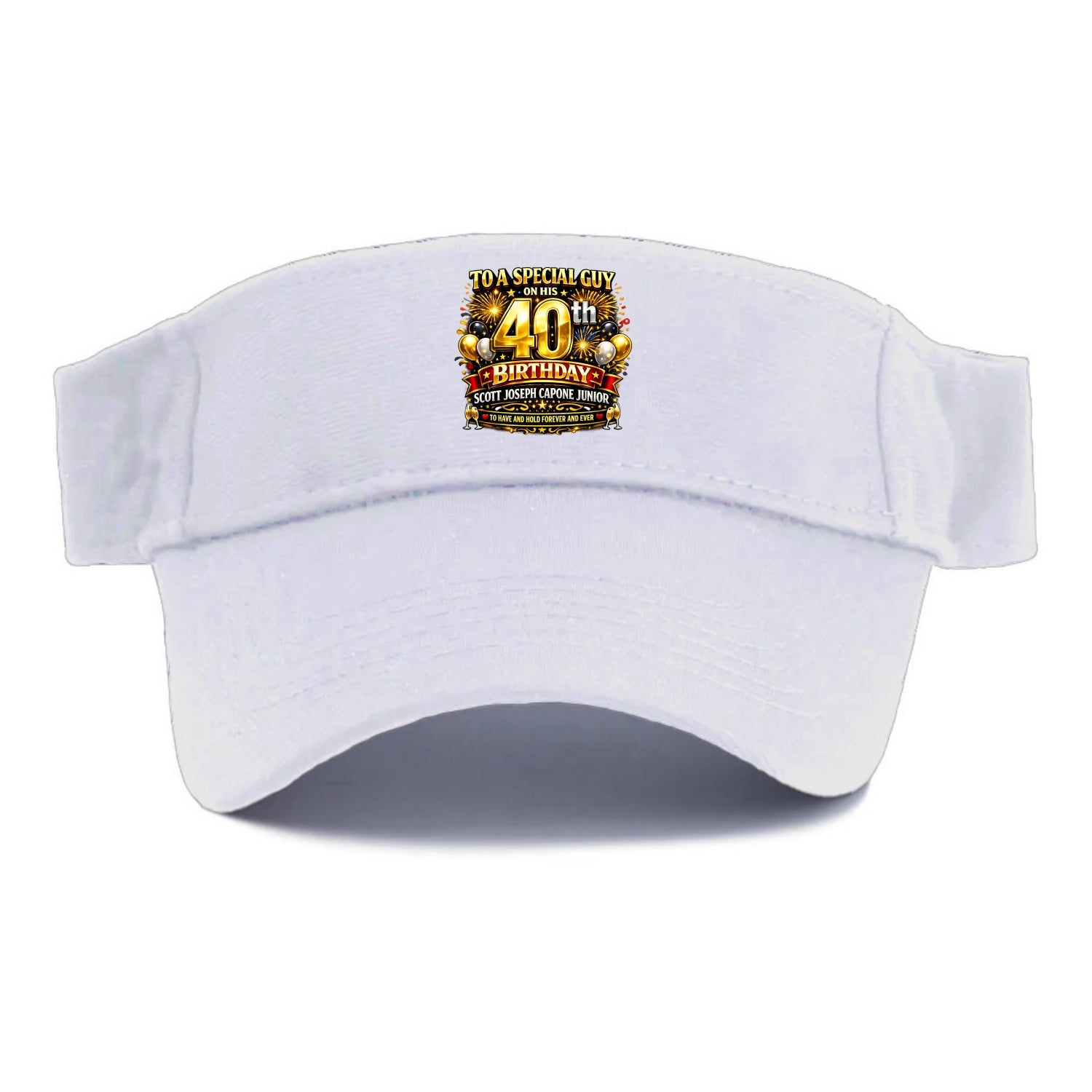 Special 40th Birthday - Visor