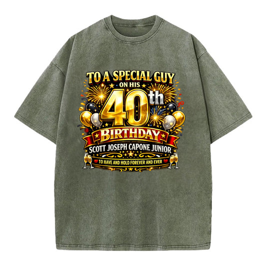 Special 40th Birthday - Vintage T-shirt