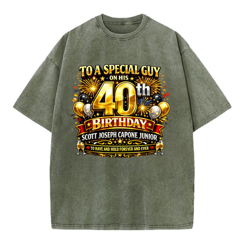 Special 40th Birthday - Vintage T-shirt