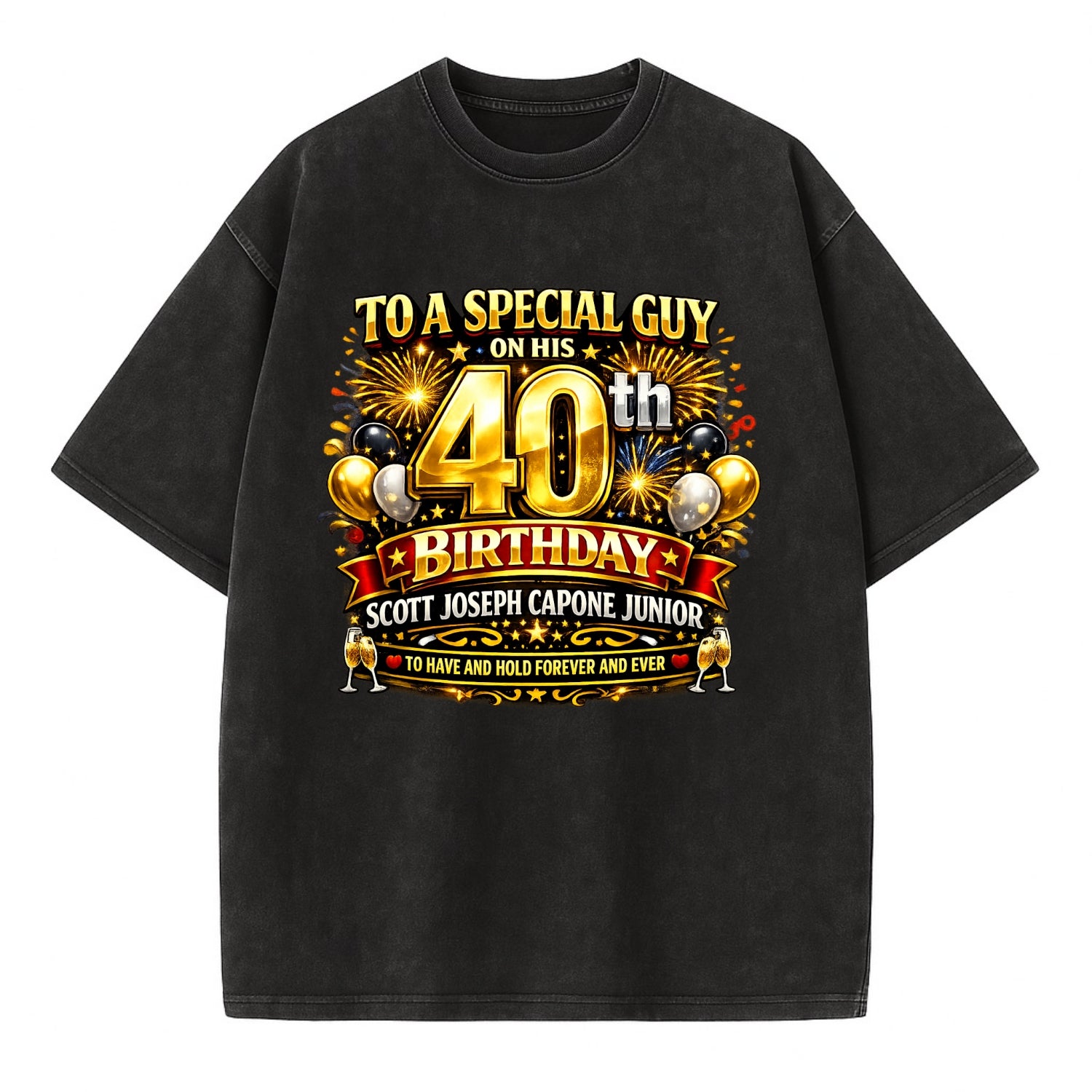Special 40th Birthday - Vintage T-shirt