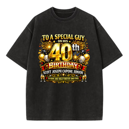 Special 40th Birthday - Vintage T-shirt