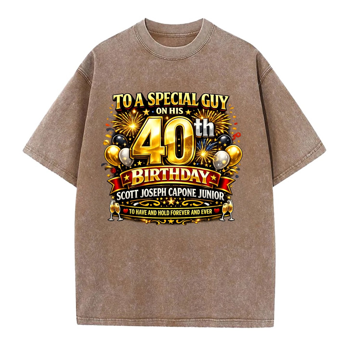 Special 40th Birthday - Vintage T-shirt