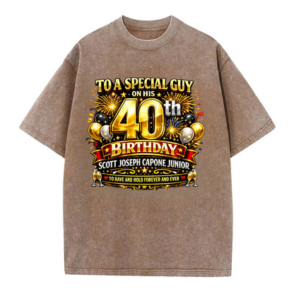Special 40th Birthday - Vintage T-shirt