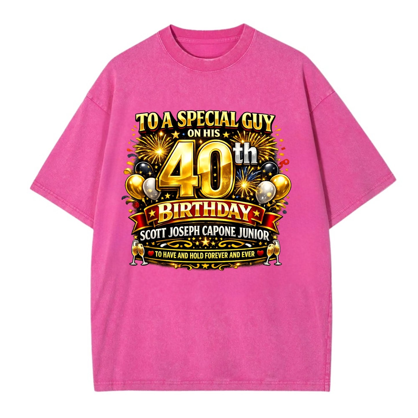 Special 40th Birthday - Vintage T-shirt