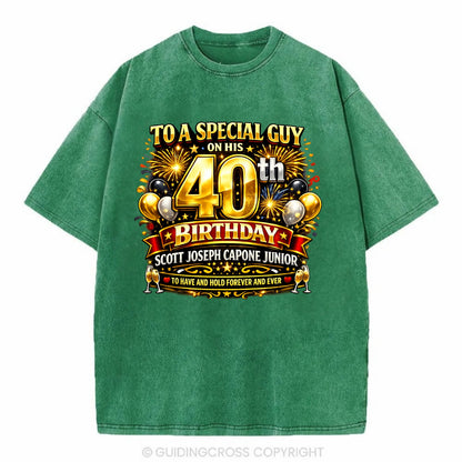 Special 40th Birthday - Vintage T-shirt
