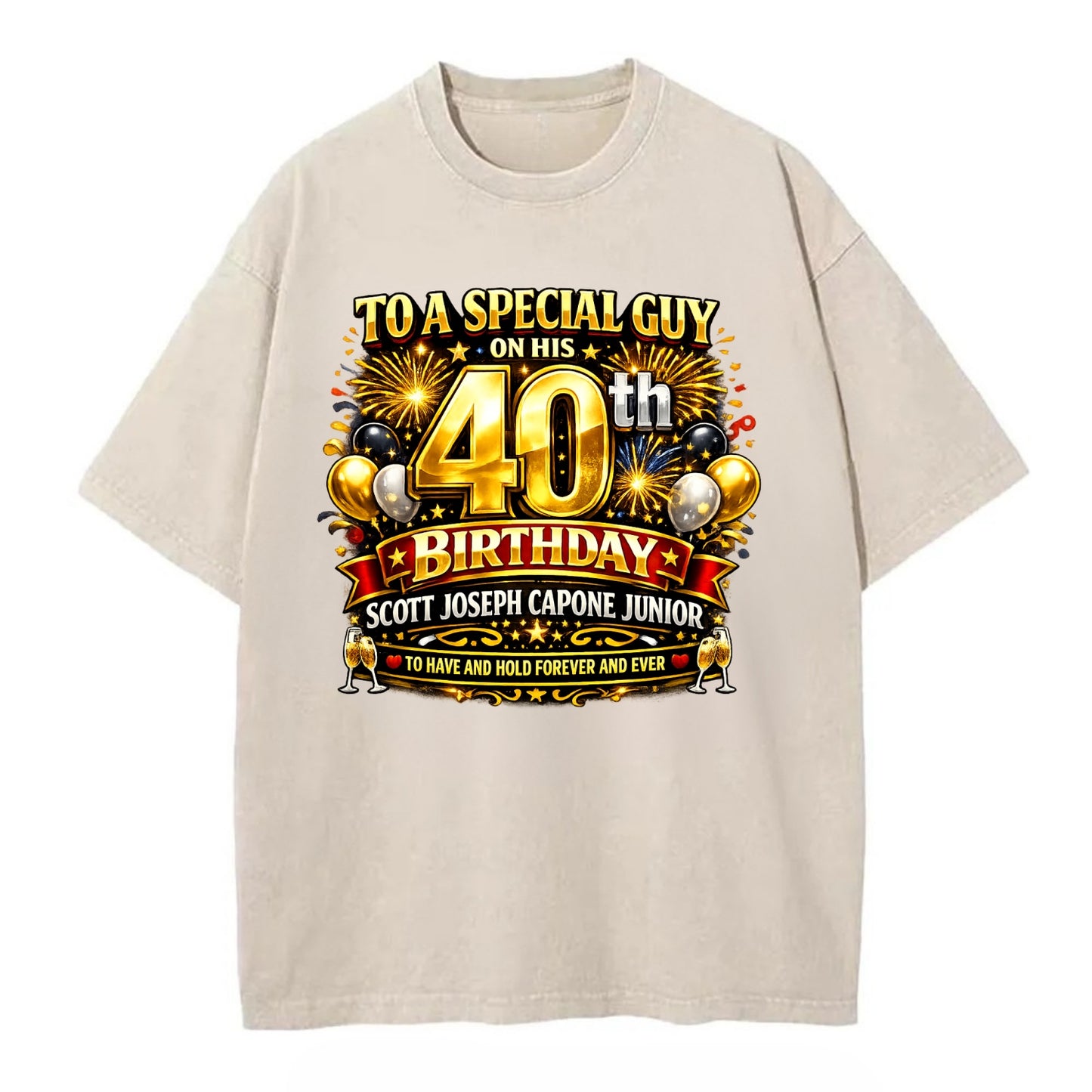 Special 40th Birthday - Vintage T-shirt
