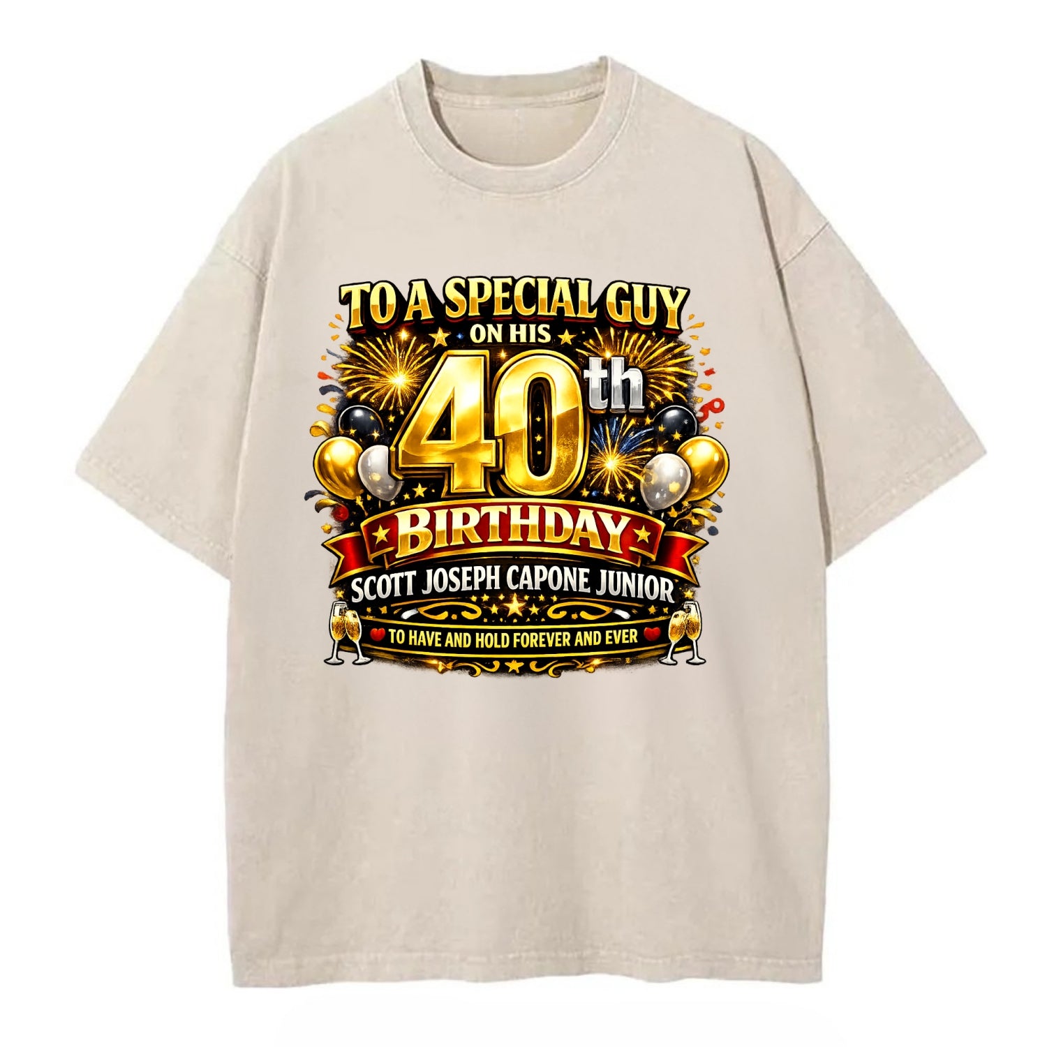 Special 40th Birthday - Vintage T-shirt