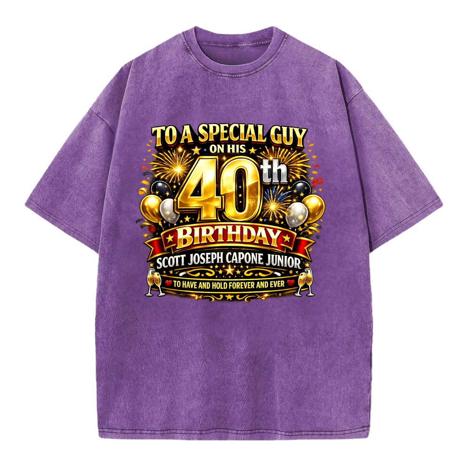 Special 40th Birthday - Vintage T-shirt