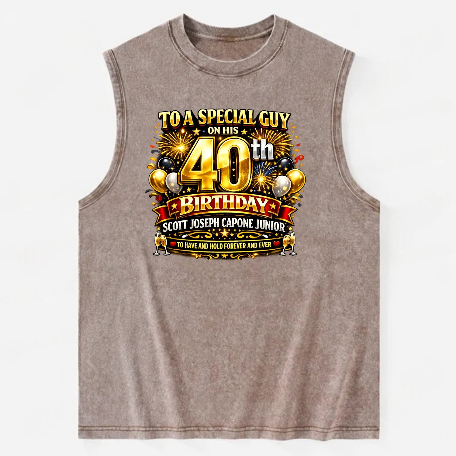 Special 40th Birthday - Vintage Washed Tank