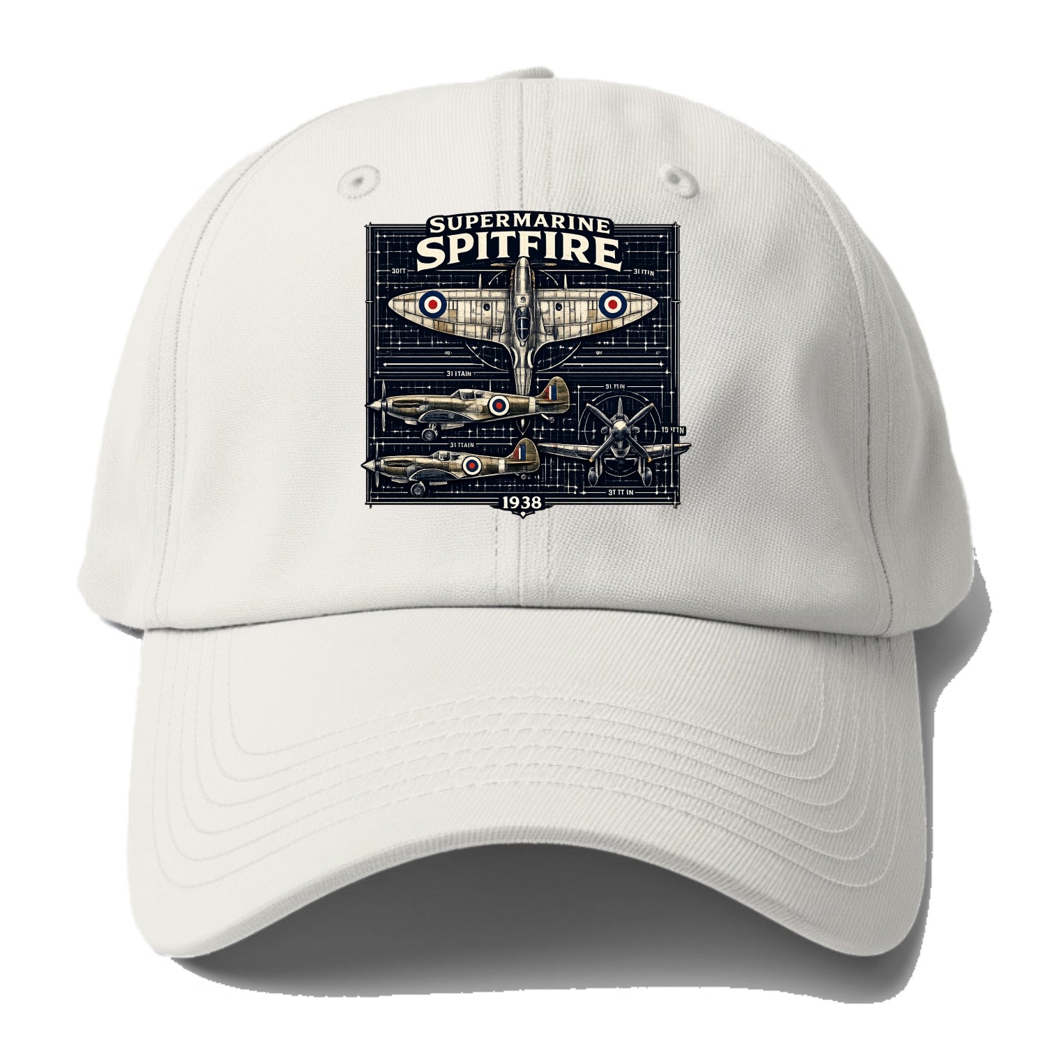 Spitfire Blueprint - Baseball Cap For Big Heads