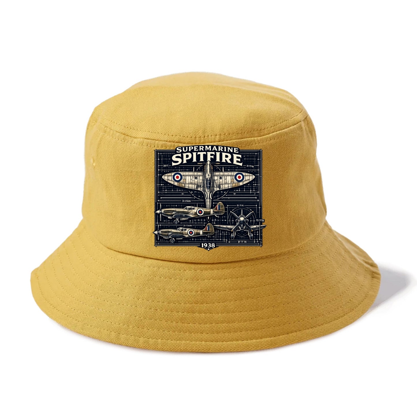 Spitfire Blueprint - Bucket Hat