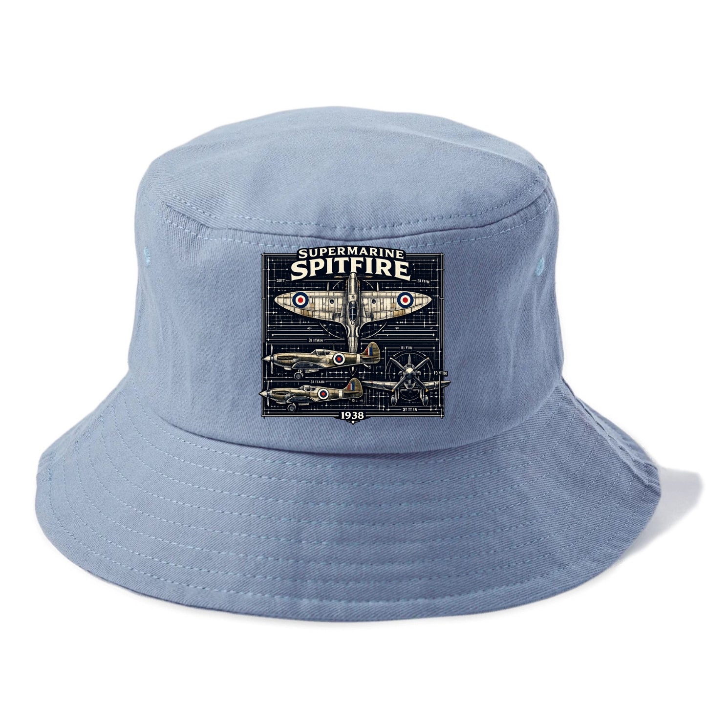 Spitfire Blueprint - Bucket Hat