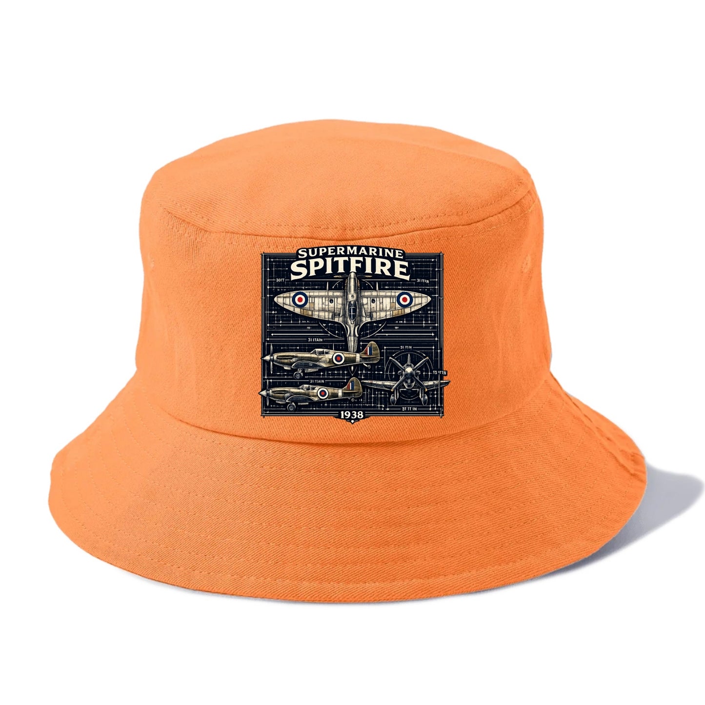 Spitfire Blueprint - Bucket Hat