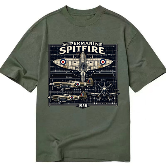 Spitfire Blueprint - Classic T-shirt