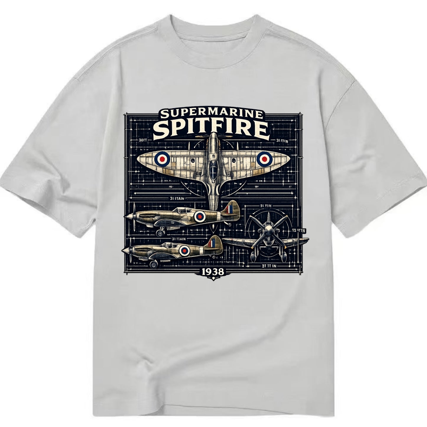 Spitfire Blueprint - Classic T-shirt