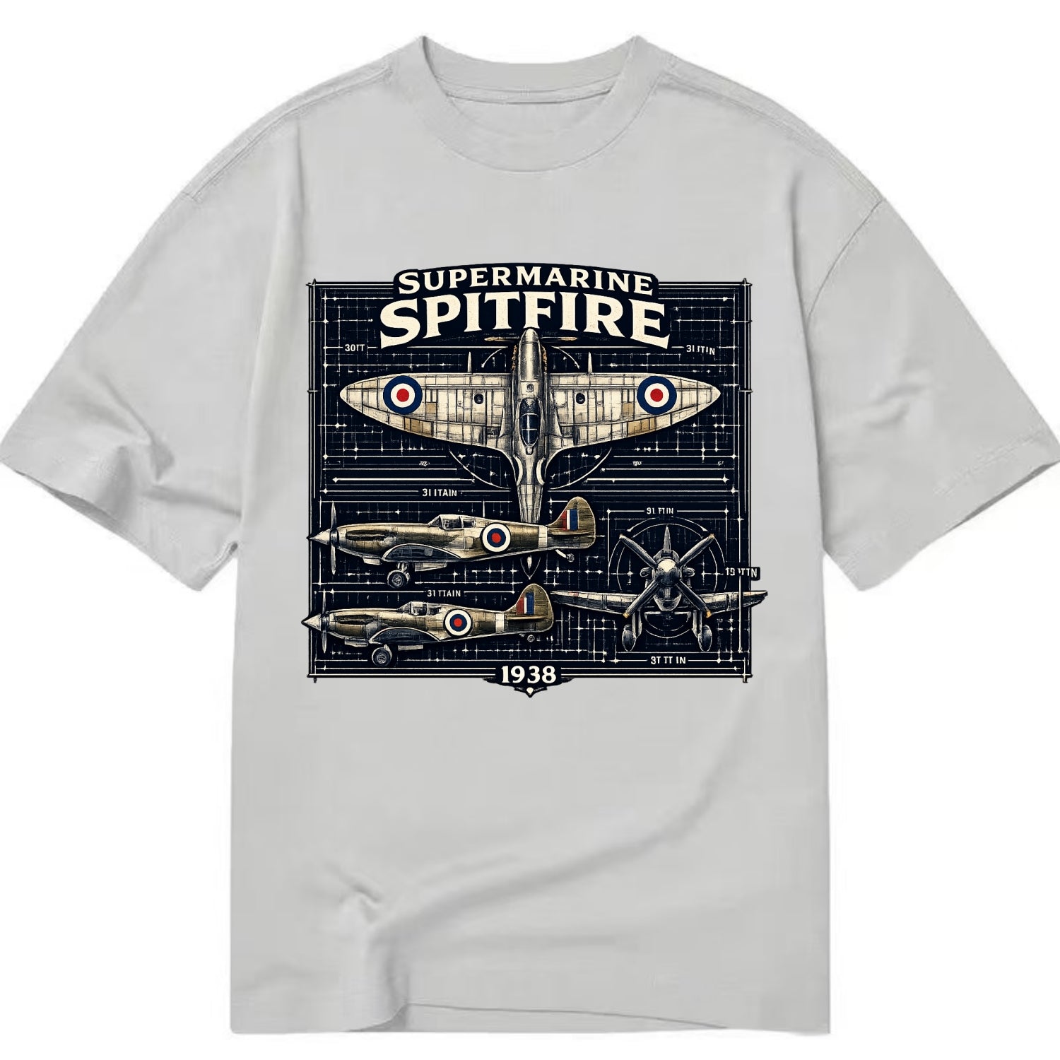 Spitfire Blueprint - Classic T-shirt