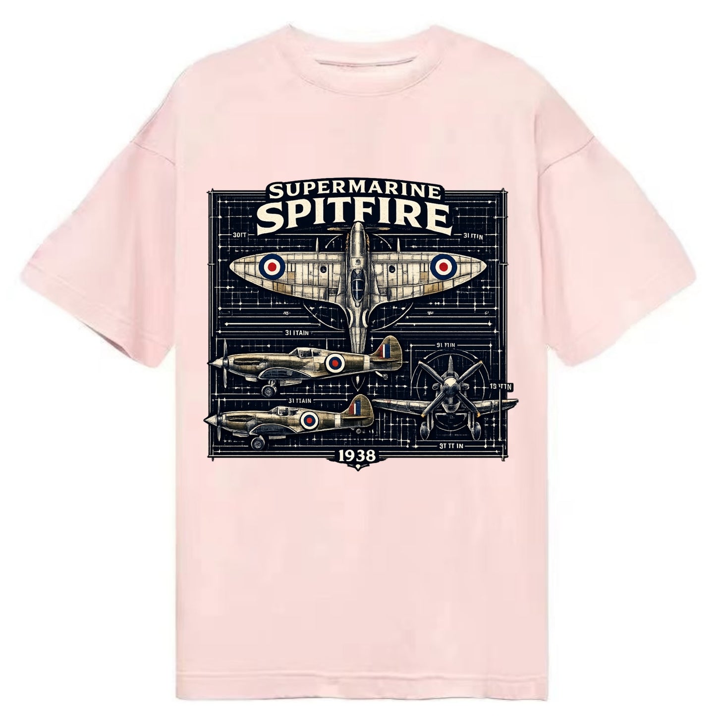Spitfire Blueprint - Classic T-shirt