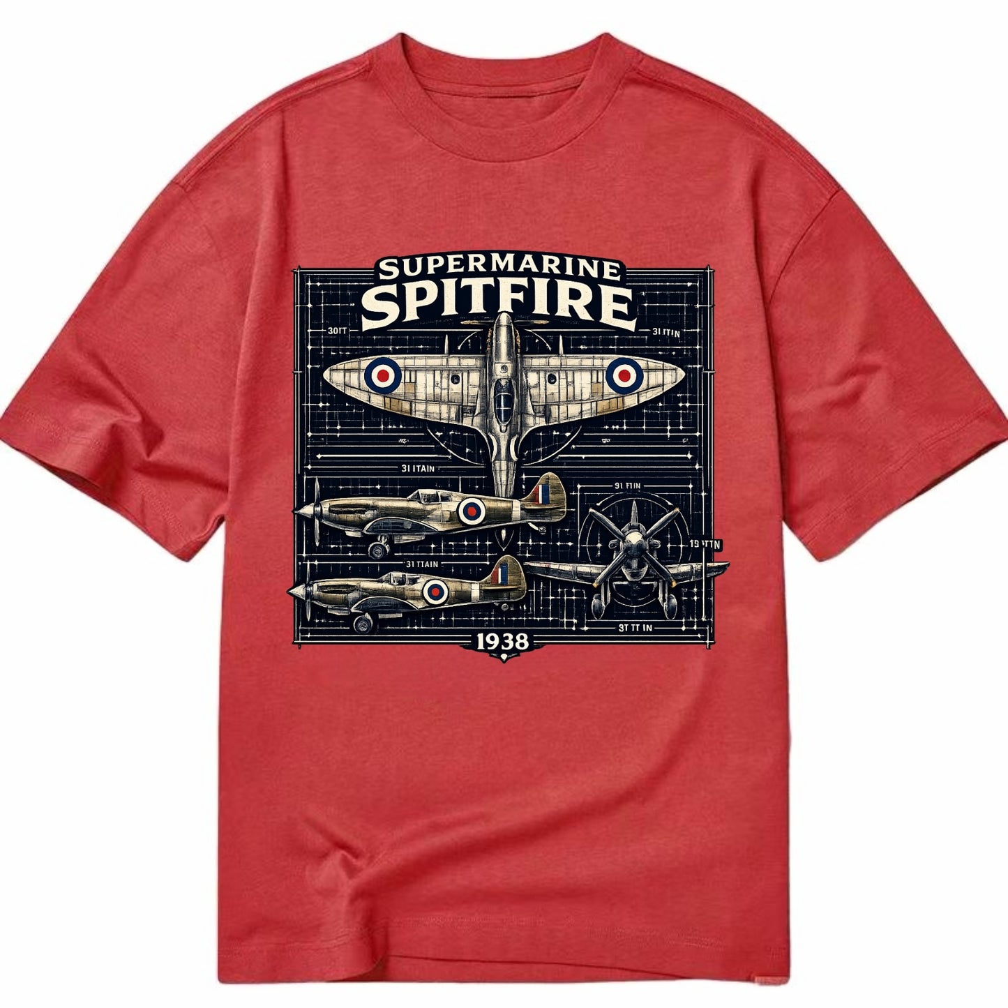 Spitfire Blueprint - Classic T-shirt