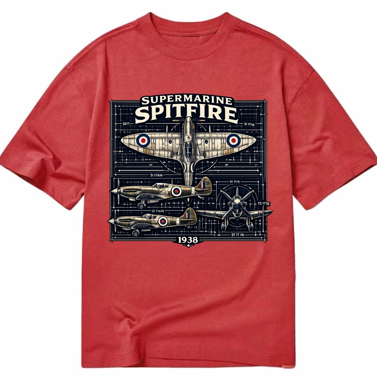Spitfire Blueprint - Classic T-shirt
