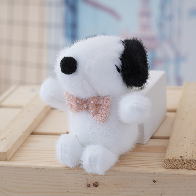 Snoopy Bow Tie Plush Keychain Charm