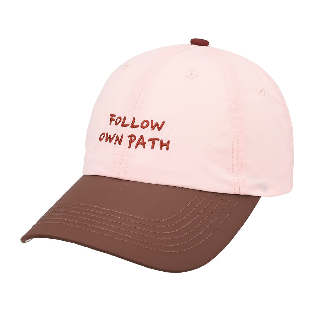 Stylish Colorblock Baseball Cap - Trendy Sun Protection