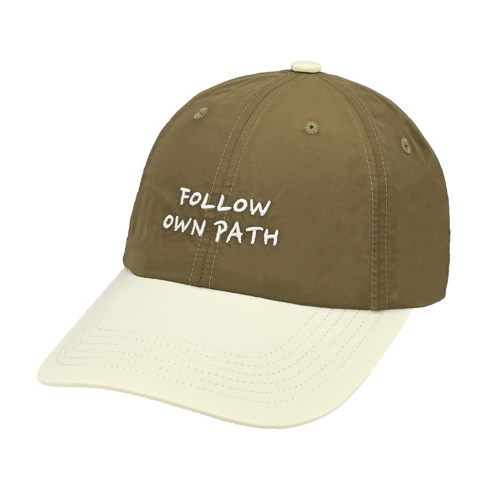 Stylish Colorblock Baseball Cap - Trendy Sun Protection