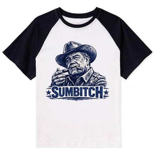 Sumbitch - Contrast Raglan T-shirt