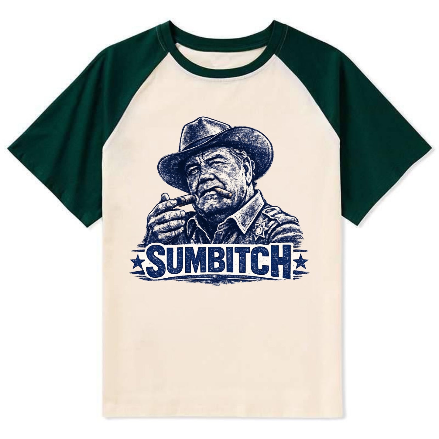 Sumbitch - Contrast Raglan T-shirt
