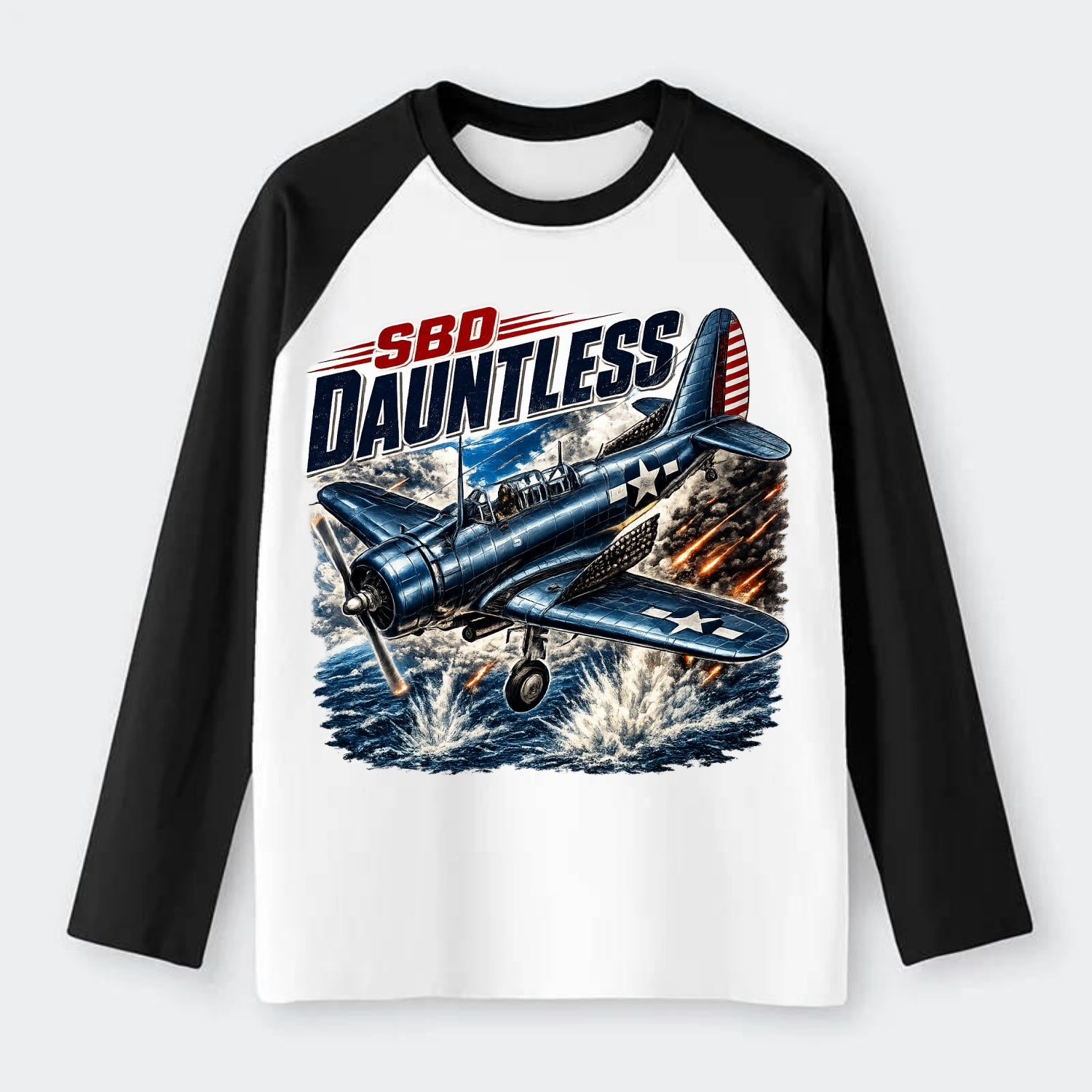 Sbd Dauntless - Raglan Long Sleeve T-Shirt