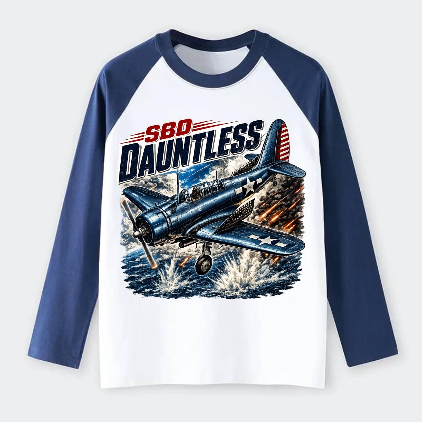 Sbd Dauntless - Raglan Long Sleeve T-Shirt
