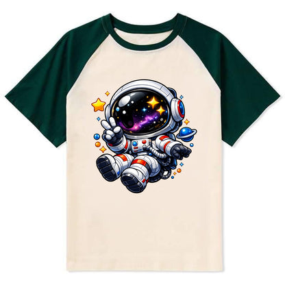 Space Explorer - Contrast Raglan T-shirt