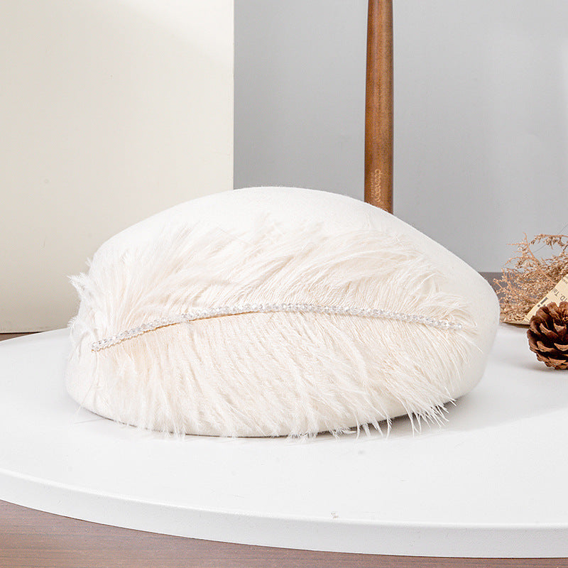 Stylish French Wool Beret Hat for Women