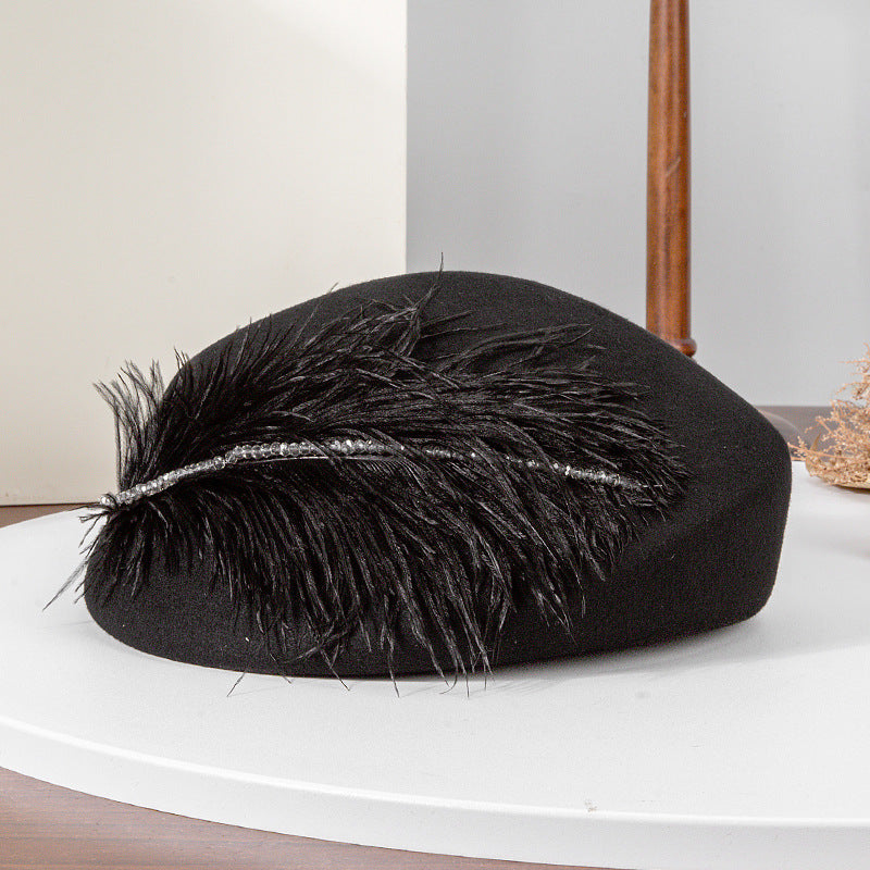 Stylish French Wool Beret Hat for Women
