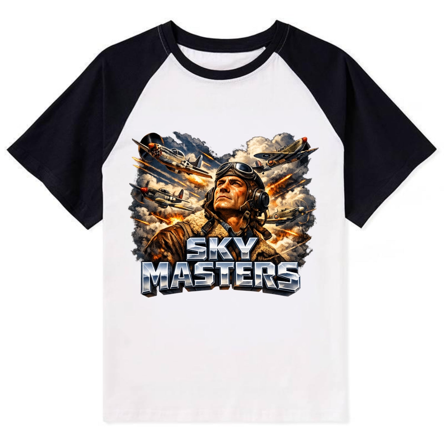 Sky Masters - Contrast Raglan T-shirt