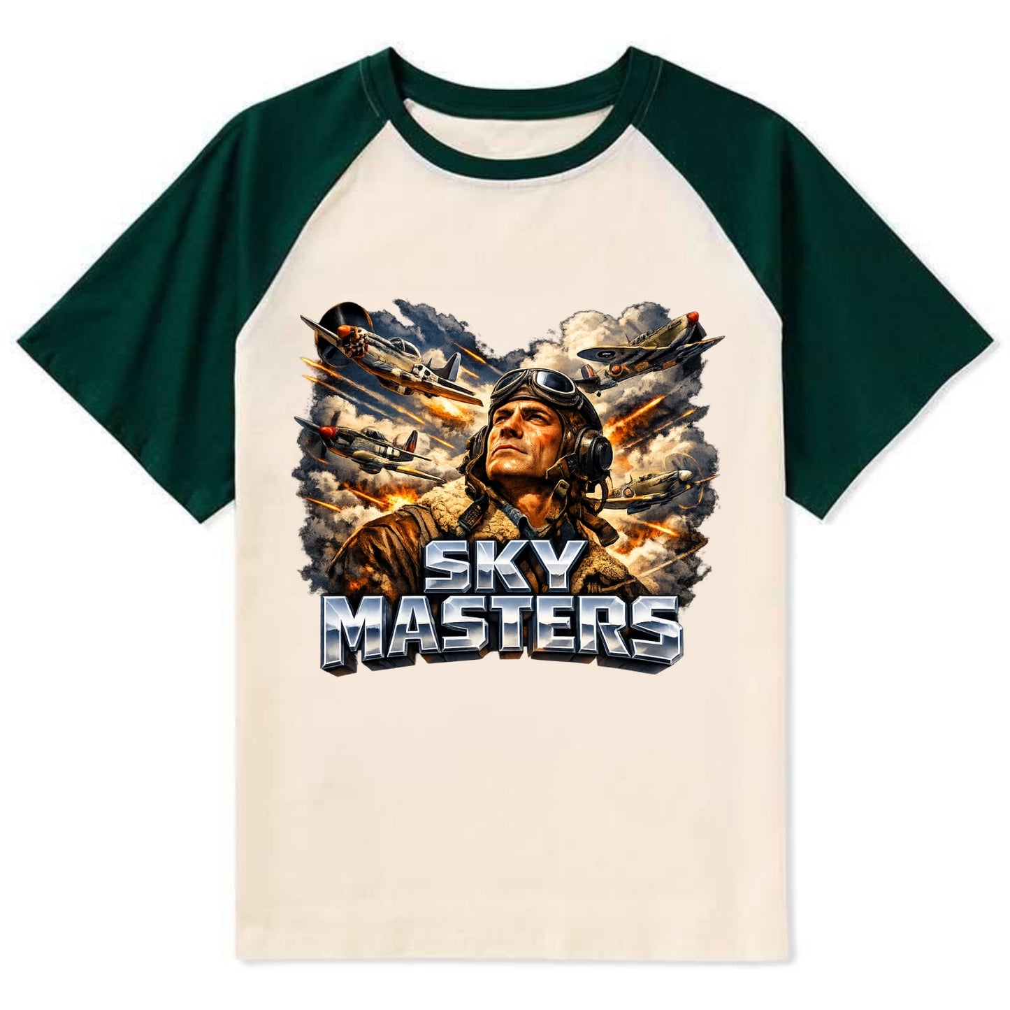 Sky Masters - Contrast Raglan T-shirt