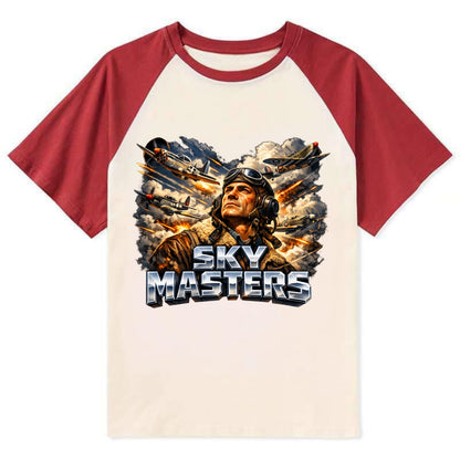 Sky Masters - Contrast Raglan T-shirt