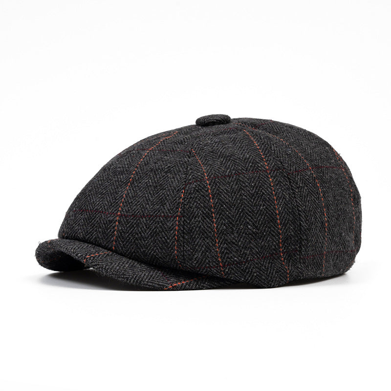 Stylish Men's Newsboy Cap - Trendy Fall/Winter Hat