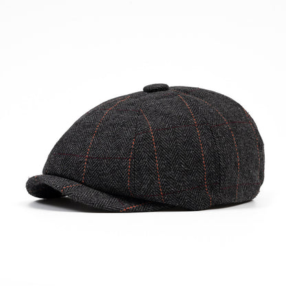 Stylish Men's Newsboy Cap - Trendy Fall/Winter Hat