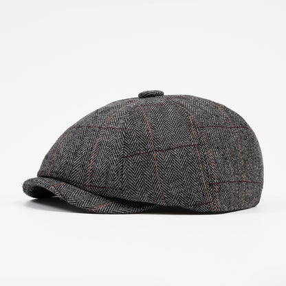 Stylish Men's Newsboy Cap - Trendy Fall/Winter Hat
