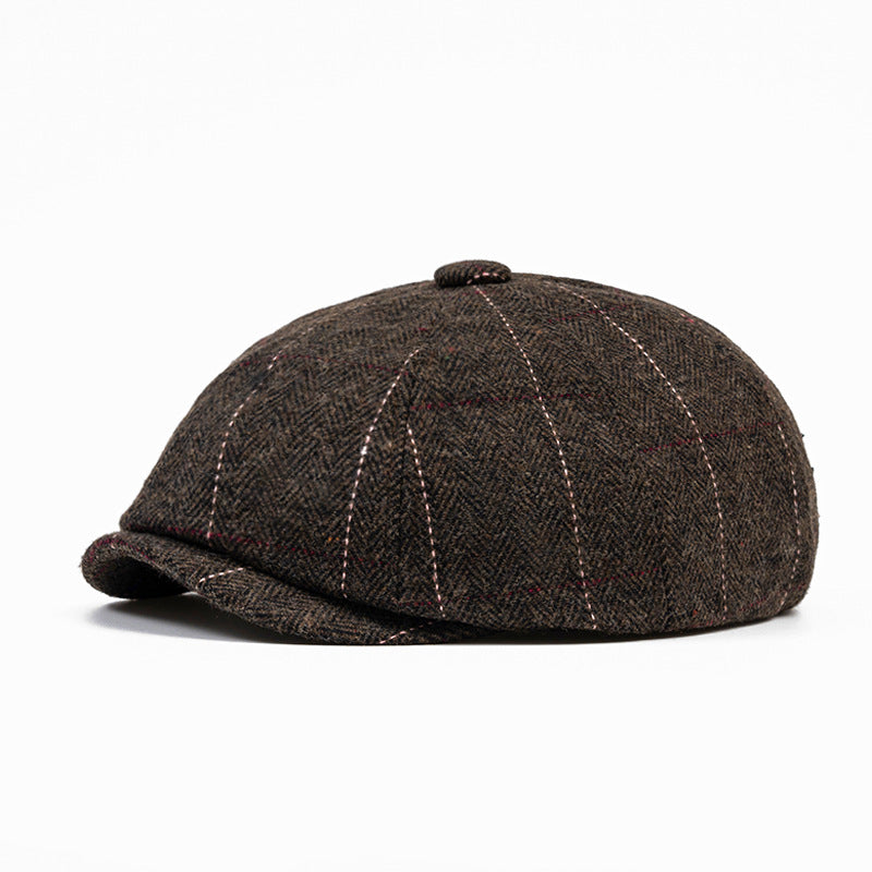 Stylish Men's Newsboy Cap - Trendy Fall/Winter Hat