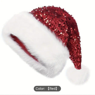 Sparkling Sequin Christmas Hat - Oversized Festive Fun