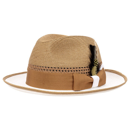 Stylish Summer Sun Hat with Feather Decoration