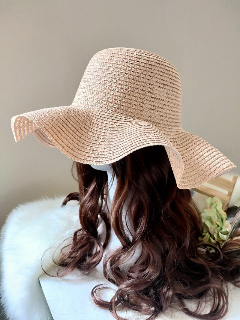 Stylish Summer Sun Hat with Wide Brim & Ribbons