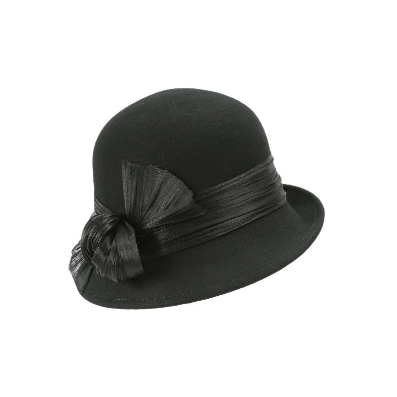 Stylish Wool Felt Bowler Hat for Women