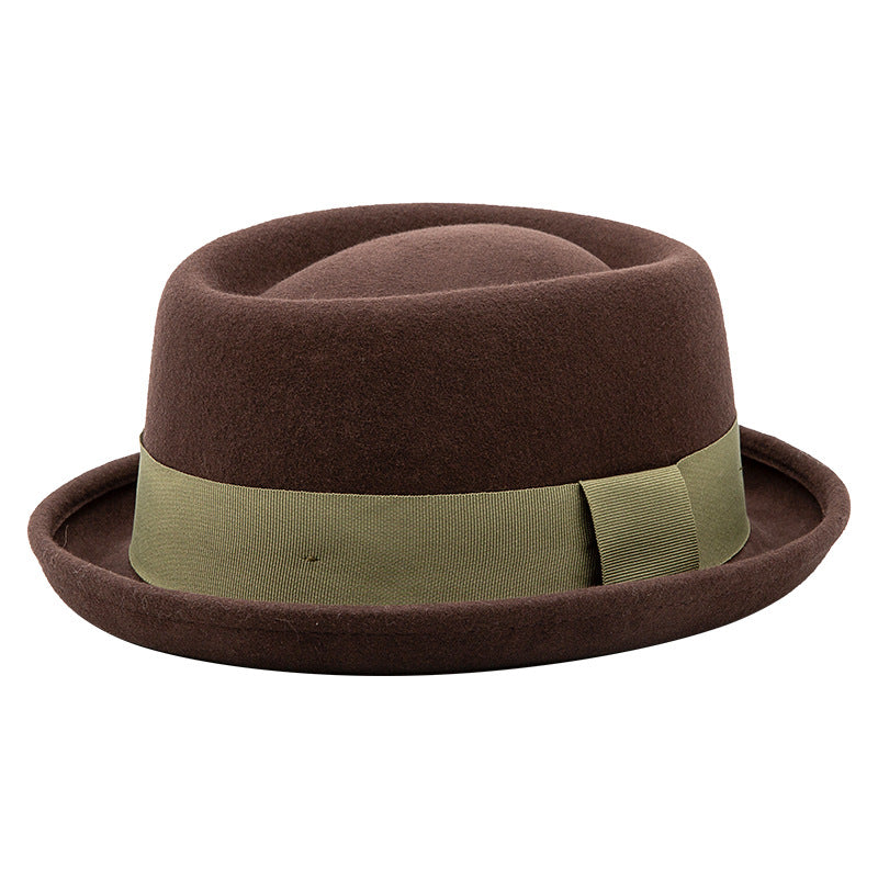Stylish Wool Fedora Hat for Men - Trendy Fall Fashion