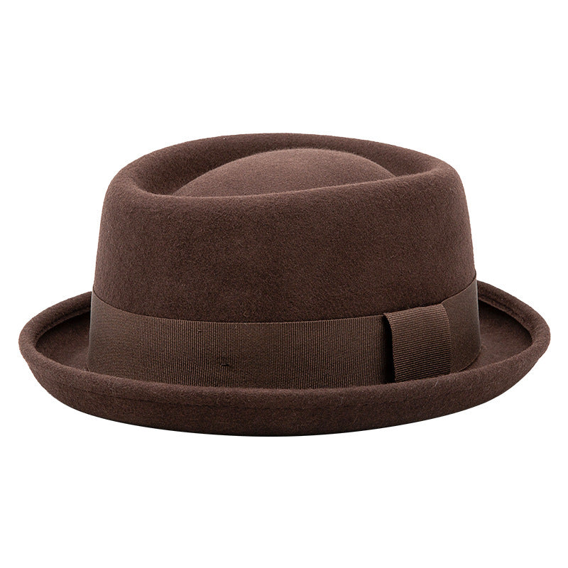 Stylish Wool Fedora Hat for Men - Trendy Fall Fashion